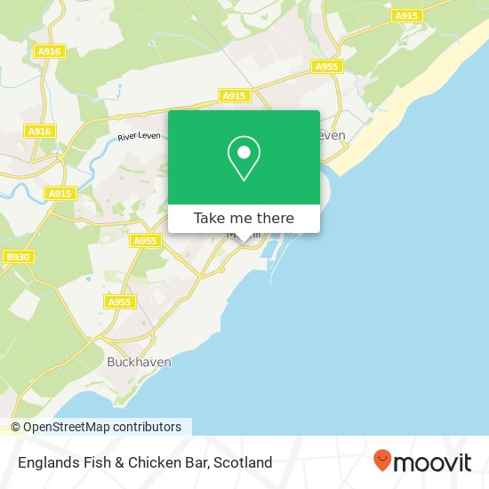 Englands Fish & Chicken Bar map