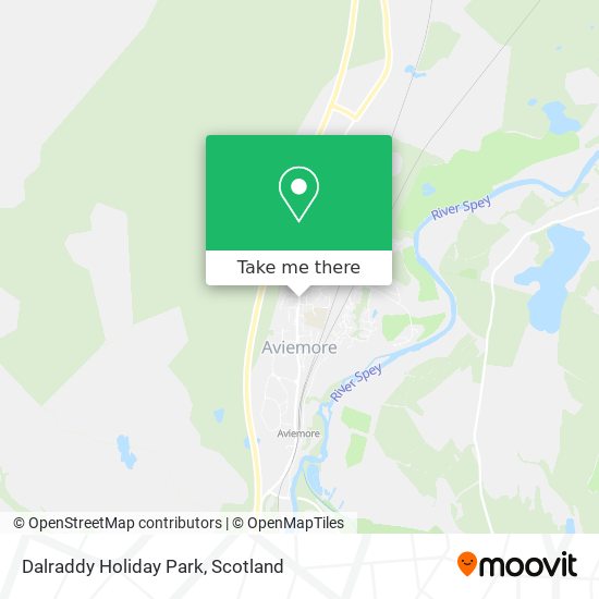Dalraddy Holiday Park map