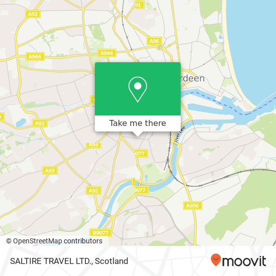 SALTIRE TRAVEL LTD. map