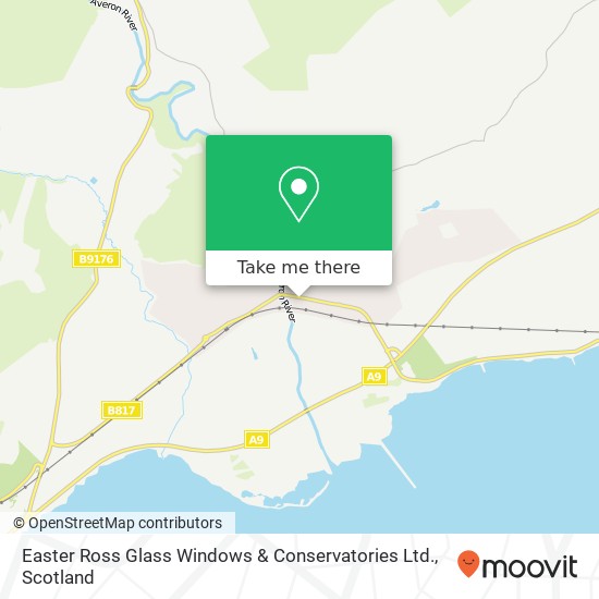 Easter Ross Glass  Windows & Conservatories Ltd. map