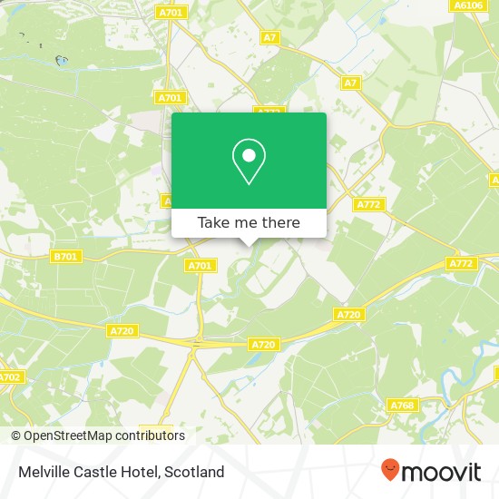 Melville Castle Hotel map