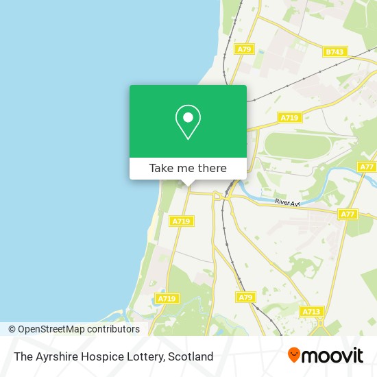 The Ayrshire Hospice Lottery map