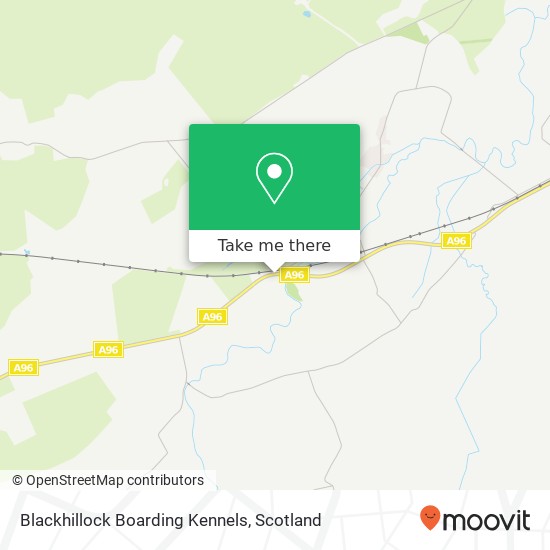 Blackhillock Boarding Kennels map