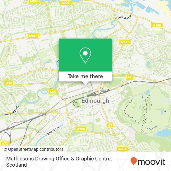 Mathiesons Drawing Office & Graphic Centre map