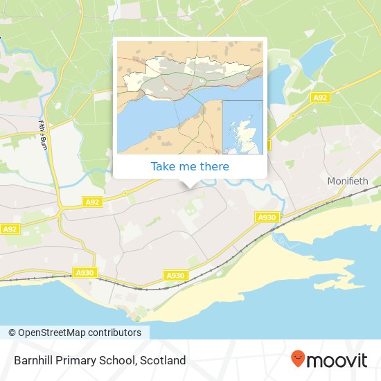 Barnhill Primary School map