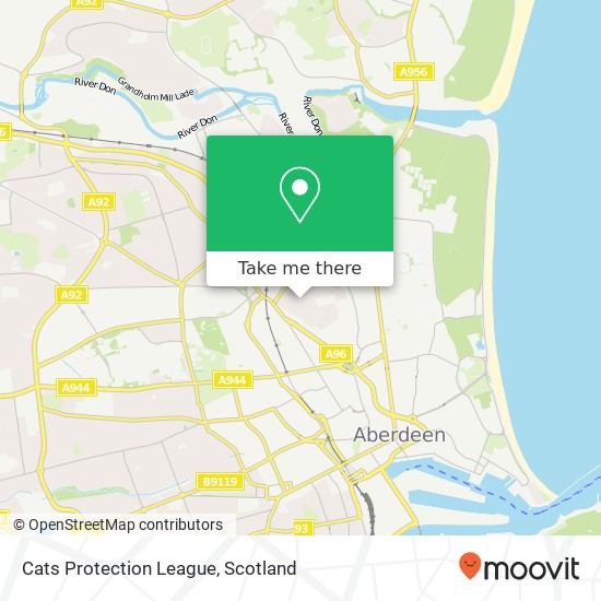 Cats Protection League map