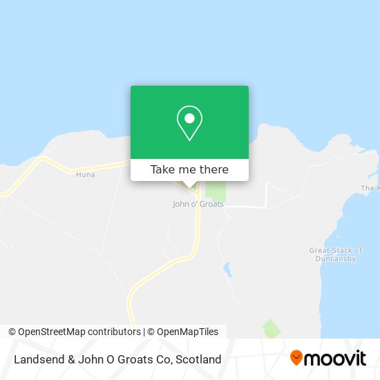 Landsend & John O Groats Co map