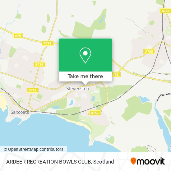 ARDEER RECREATION BOWLS CLUB map