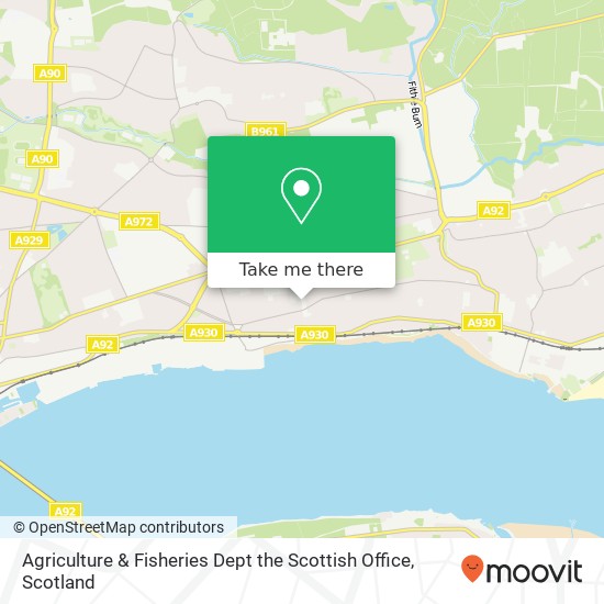 Agriculture & Fisheries Dept the Scottish Office map