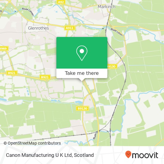 Canon Manufacturing U K Ltd map