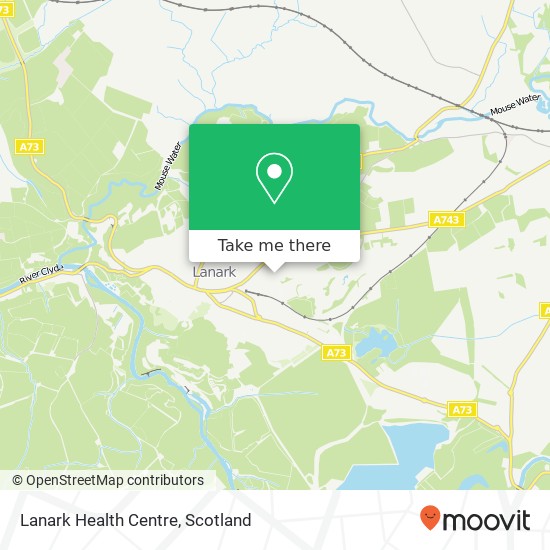 Lanark Health Centre map