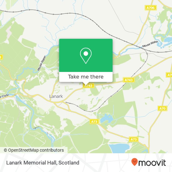 Lanark Memorial Hall map