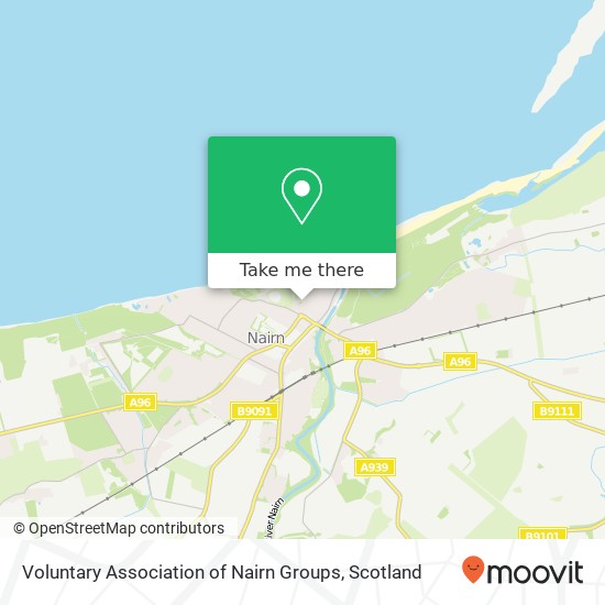 Voluntary Association of Nairn Groups map