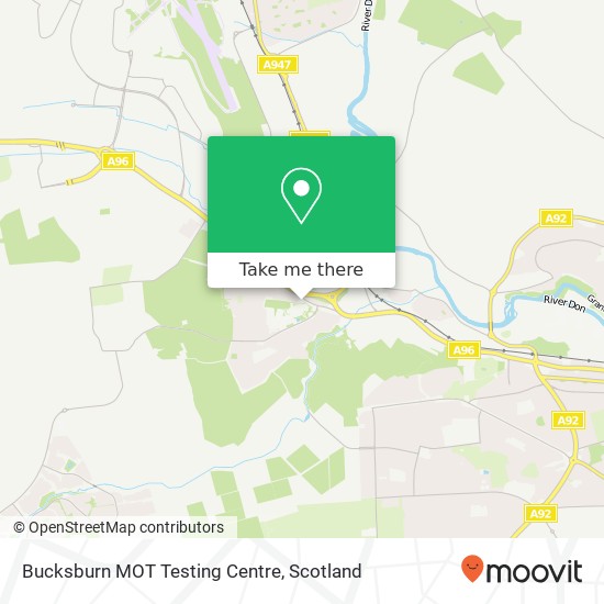 Bucksburn MOT Testing Centre map