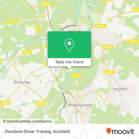 Davidson Driver Training map