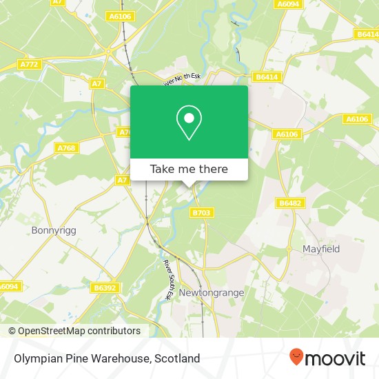 Olympian Pine Warehouse map