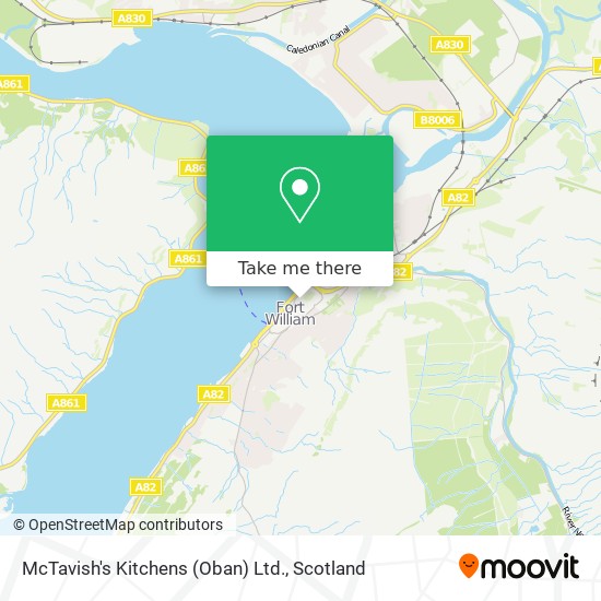 McTavish's Kitchens (Oban) Ltd. map