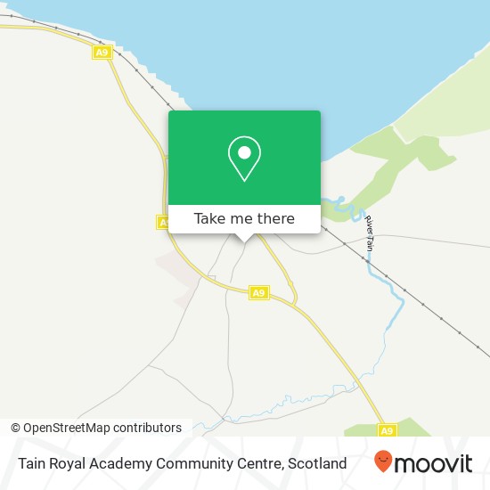 Tain Royal Academy Community Centre map