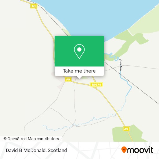 David B McDonald map