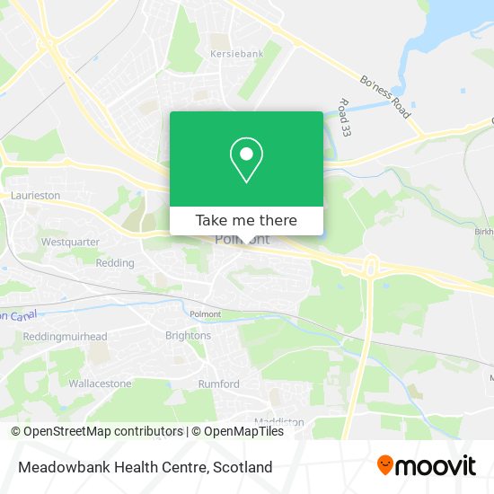 Meadowbank Health Centre map