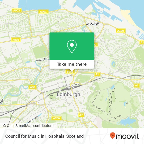 Council for Music in Hospitals map