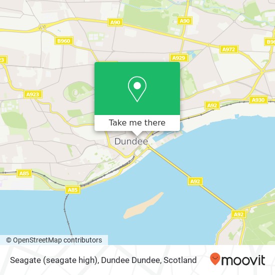 Seagate (seagate high), Dundee Dundee map