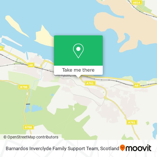 Barnardos Inverclyde Family Support Team map