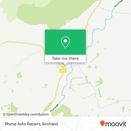 Rhynie Auto Repairs map