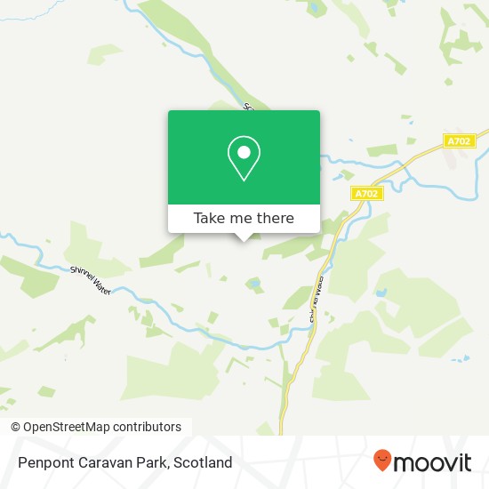 Penpont Caravan Park map