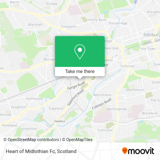 Heart of Midlothian Fc map