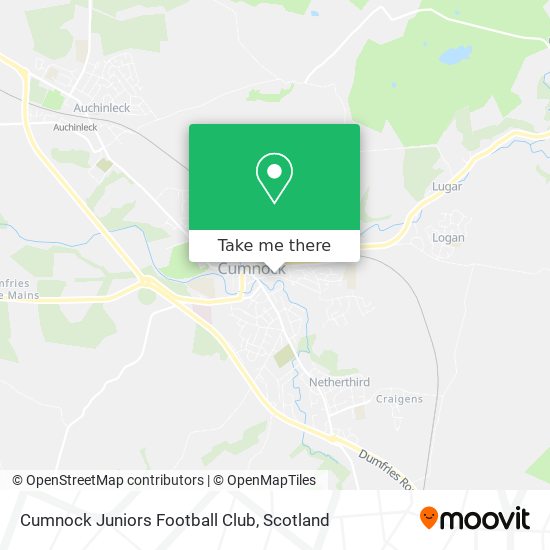 Cumnock Juniors Football Club map