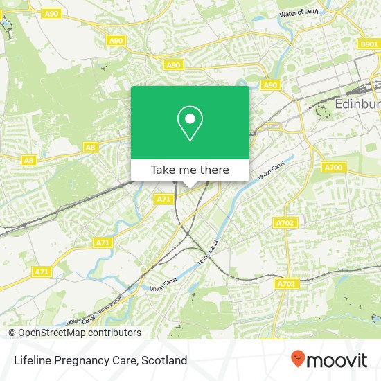 Lifeline Pregnancy Care map