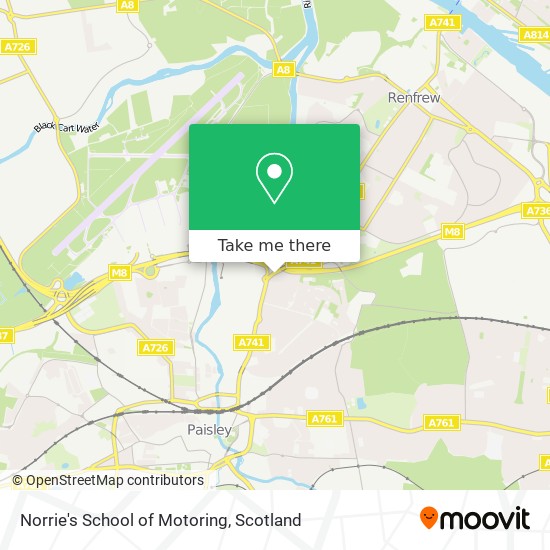 Norrie's School of Motoring map