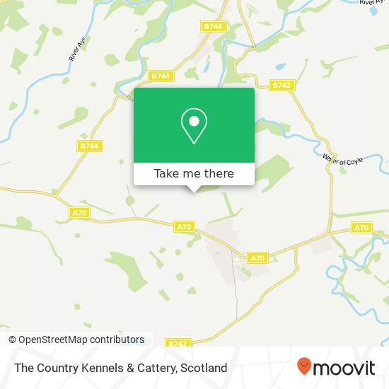 The Country Kennels & Cattery map