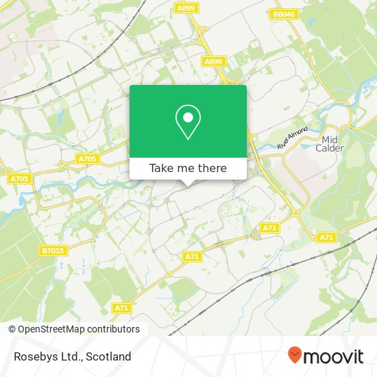 Rosebys Ltd. map
