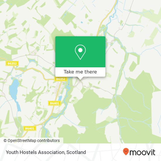 Youth Hostels Association map