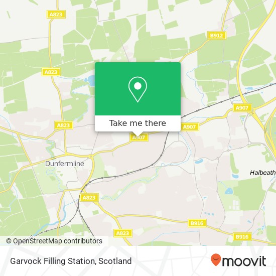 Garvock Filling Station map