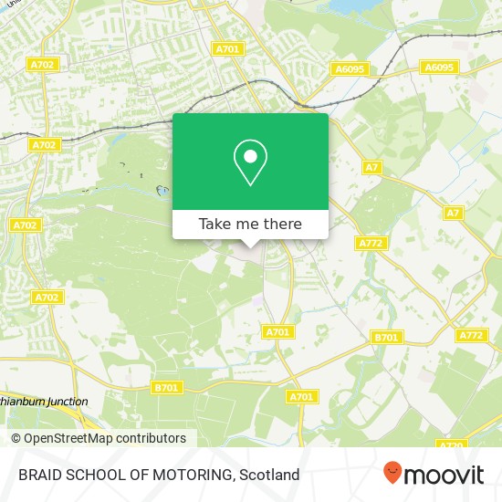 BRAID SCHOOL OF MOTORING map