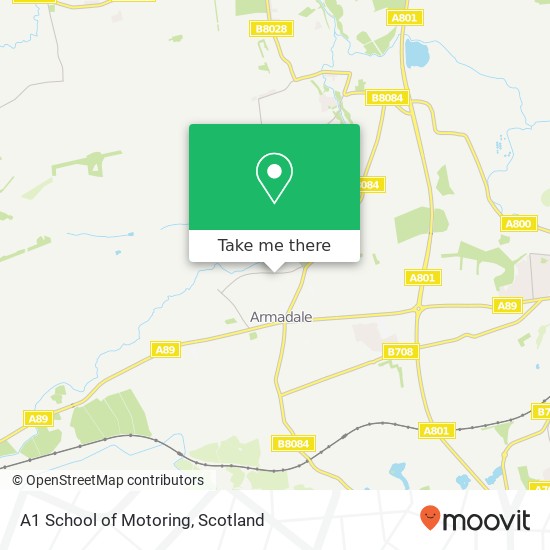 A1 School of Motoring map