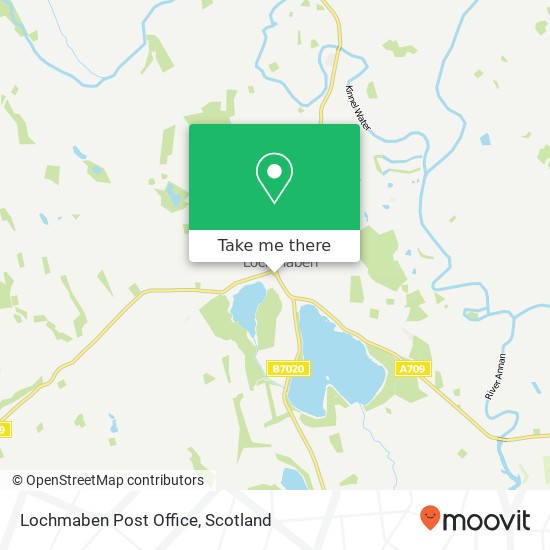 Lochmaben Post Office map