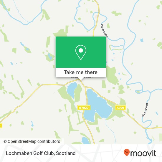 Lochmaben Golf Club map