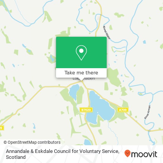 Annandale & Eskdale Council for Voluntary Service map