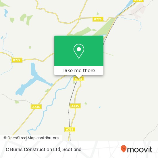 C Burns Construction Ltd map