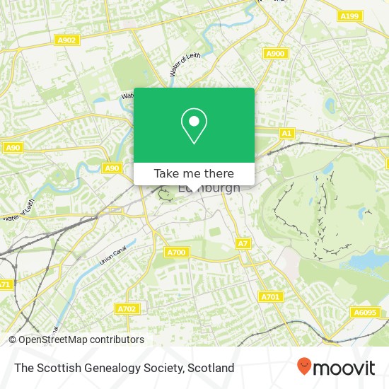 The Scottish Genealogy Society map