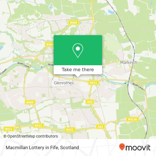 Macmillan Lottery in Fife map