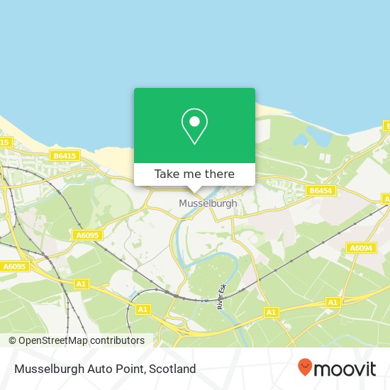 Musselburgh Auto Point map