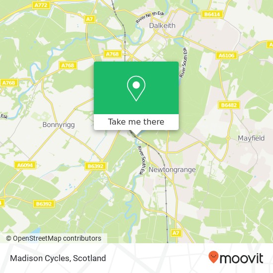 Madison Cycles map