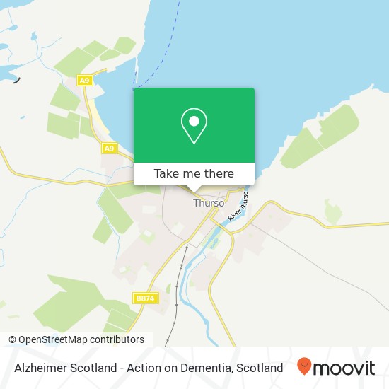 Alzheimer Scotland - Action on Dementia map