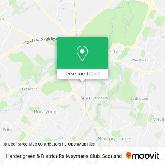 Hardengreen & District Railwaymens Club map