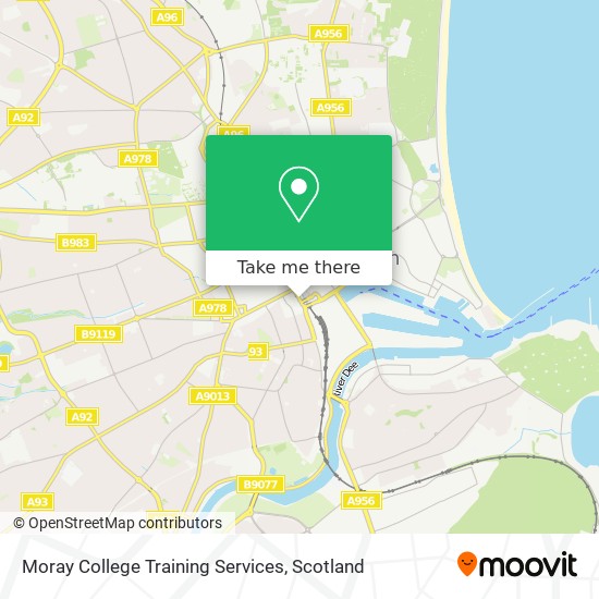 Moray College Training Services map